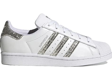 adidas weiß glitzer|Adidas superstar glitter white silver.